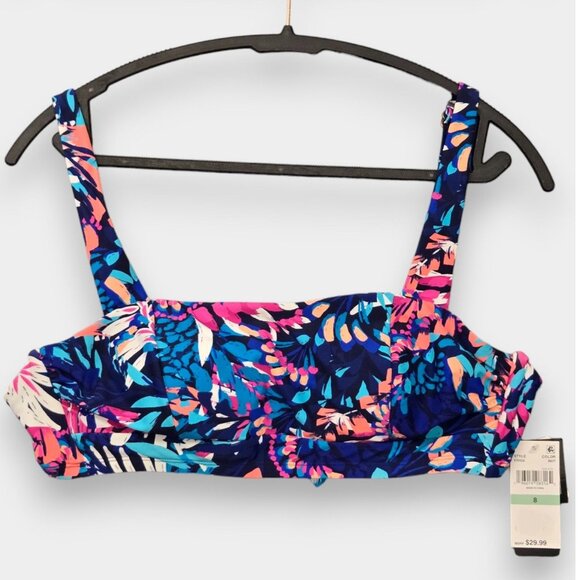 ISLAND ESCAPE Womens Costa Rica Underwire Beach Bliss Swim Top Size 8 NWT - Picture 2 of 8